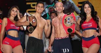 Daniel Román y Doheny en peso en Inglewood Roman y Doheny en peso en Inglewood. Foto: Matchroom