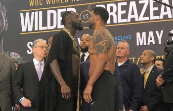 Wilder vs Breazeale en el pesaje