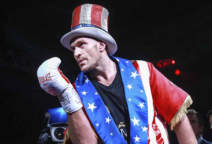 Tyson Fury se gana al público americano ( Mikey Williams / Top Rank)