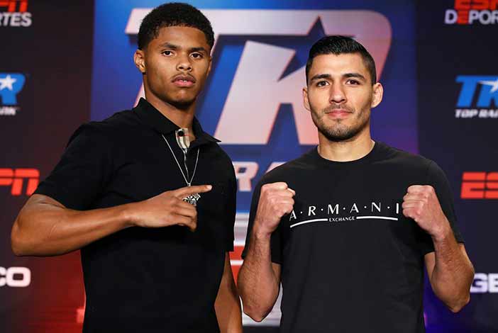 Shakur Stevenson vs Alberto Guevara ( Fotos: Mikey Williams/Top Rank)