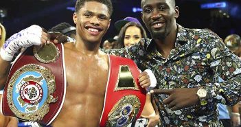 Shakur Stevenson vs Félix Caraballo el 9 de junio Shakur Stevenson y Terence Crawford ( Mikey Williams / Top Rank)