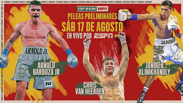 Barboza, Van Heerden y Alimkhanuly