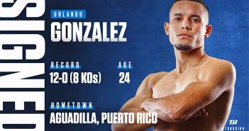 Top Rank firma al invicto peso pluma boricua Orlando González