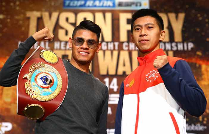 Emanuel 'Vaquero' Navarrete vs. Juan Miguel Elorde ( Mikey Williams/Top Rank)