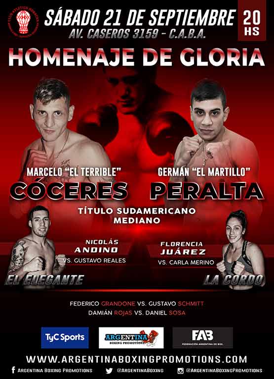 Marcelo Cóceres ante Germán Peralta