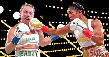 Amanda Serrano se impone a Heather Hardy AmandanSerrano vs. Heather Hardy (Foto: Ed Mullholland / Matchroom Boxing USA)