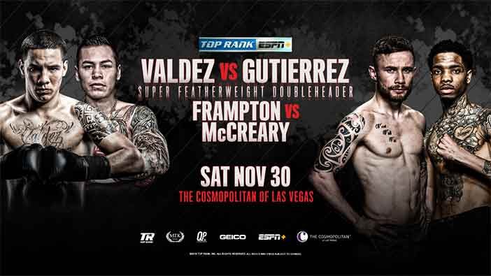 Óscar Valdez y Carl Frampton estelarizarán doble cartelera