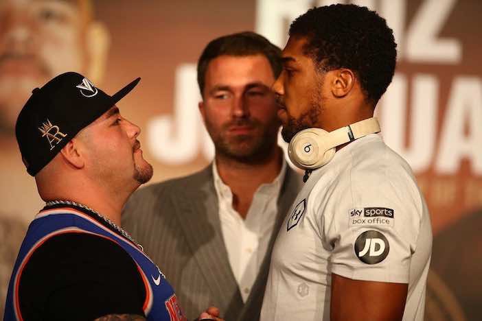 Andy Ruiz y Anthony Joshua (Foto- Matchroom)
