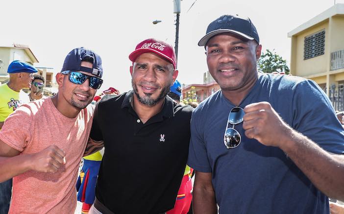 Caraballo, Cotto y Trinidad (Foto: Víctor Planas)
