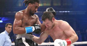Demetrius Andrade se impone en el noveno a Luke Keeler Demetrius Andrade vs Keeler (Ed Mulholland / Matchroom Boxing EE. UU.)