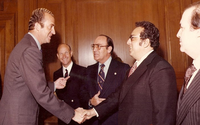 El Rey Juan Carlos I con José Sulaimán (Foto: WBC)