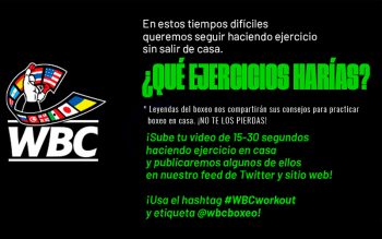 hagamos ejercicio sin salir de casa con #WBCworkout