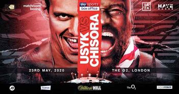 Oleksandr Usyk y Derek Chisora el 31 de octubre
