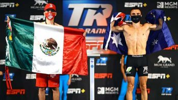 Jason Moloney vs. Leonardo Baez (Foto: Mikey Williams / Top Rank)