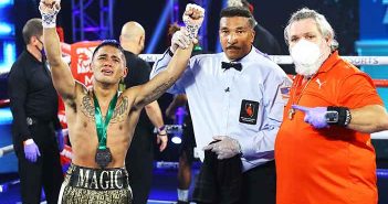 ‘Magic’ Mike Plania derrotó a Joshua Greer Jr. por decisión Mike Plania (Fotos: Mikey Williams/ Top Rank)