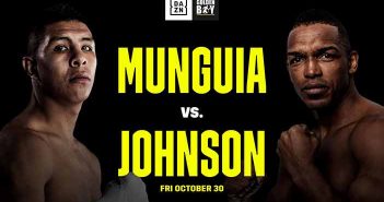 Jaime Munguia vs Tureano Johnson el viernes 30 de octubre en DAZN Jaime Munguía vs Tureano Johnson DAZN