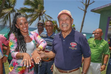 Amanda Serrano y Paco Valcarcel