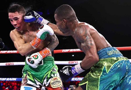 Oscar Valdez vs. Robson Conceição (Foto: Mikey Williams / Top Rank vía Getty Images)