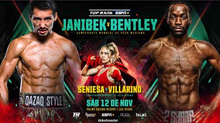 Janibek Alimkhanuly vs. . Denzel Bentley
