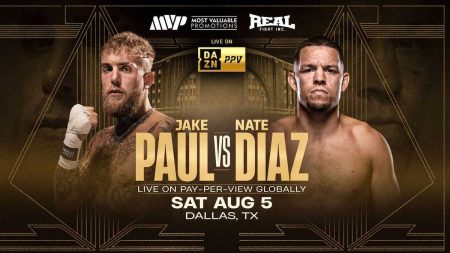 Jake Paul vs Nate Díaz en DAZN