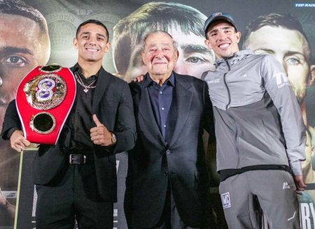 Luis Alberto López, Bob Arum y Michael Conlan
