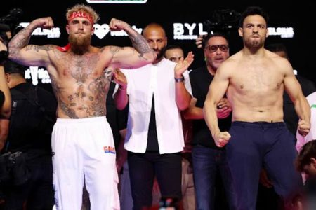 Pesaje Jake Paul vs. Chávez Jr. (Golden Boy Promotions)