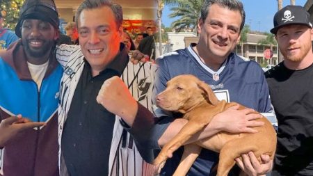 Mauricio Sulaimán con Crawford y Canelo