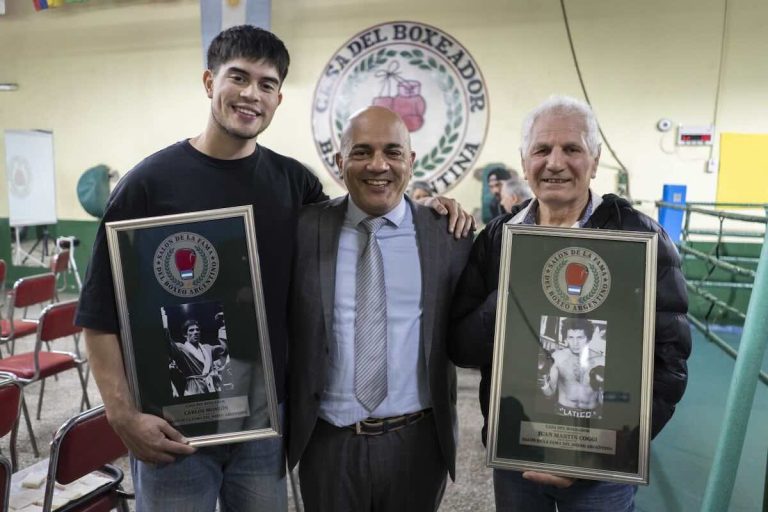 Homenaje a Carlos Monzón y Juan Martín “Látigo” Coggi
