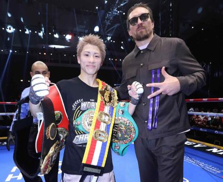 Naoya Inoue y Usyk Naoya Inoue y Usyk (@MatchroomBoxing)