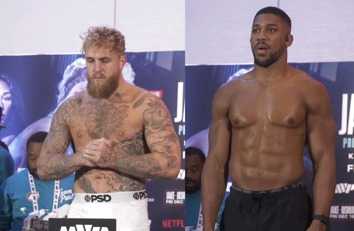 Pesaje Jake Paul y Anthony Joshua Pesaje Jake Paul y Anthony Joshua