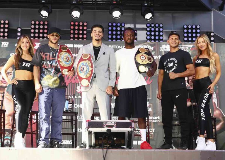 Zayas vs Baraou 1 Zayas vs Baraou (Cortesía: Mikey Williams/Top Rank)