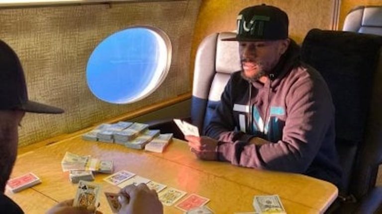 Poker Mayweather Mayweather jugando al poker