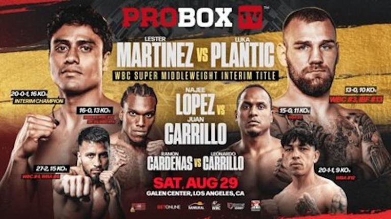 Lester Martínez vs. Luka Plantic