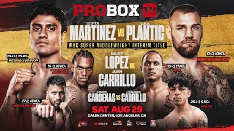 Lester Martínez vs. Luka Plantic