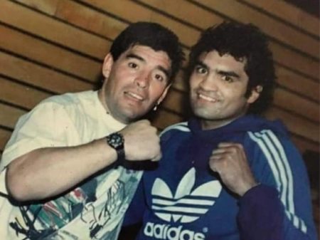 Jorge¨Locomotora¨ Castro y Maradona Maradona y Jorge¨Locomotora¨ Castro