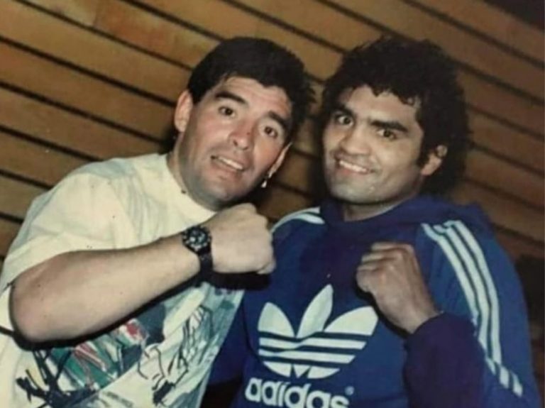 Jorge¨Locomotora¨ Castro y Maradona Maradona y Jorge¨Locomotora¨ Castro