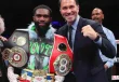 Jaron Ennis y Eddie Hearn (Matchroom)
