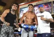 Amado Vargas, Emiliano Fernando Vargas y Fernando Vargas (Cortesía: Mikey Williams/Top Rank)